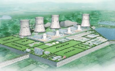 小墨山核電廠效果圖。（本版圖片由湖南核電有限公司提供）